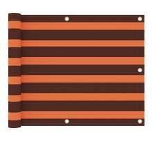 Vidaxl écran de balcon orange et marron 75x500 cm tissu oxford