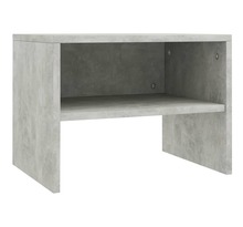 Vidaxl table de chevet gris béton 40 x 30 x 30 cm aggloméré