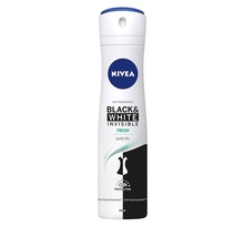 Nivea Anti-Transpirant Black & White Invisible Fresh 48h Protection 200ml (lot de 4)