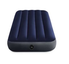Intex - Matelas gonflable, camping, 137x 191 x 25 cm Downy Classic 2 Places