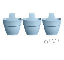 ELHO - Pot de fleurs -  Vibia Campana Foret Vertical Set/3 - Bleu Vintage