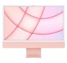 Apple - 24 iMac Retina 4,5K (2021) - Puce Apple M1 - RAM 8Go - Stockage 256Go - GPU 8 coeurs - 2 Ports USB 3 - Rose