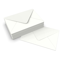 Lot de 100 enveloppe blanche vergée 114x162 mm (c6)
