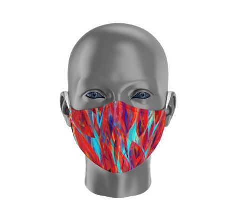Masque Distinction Fleuri - Masque tissu lavable 50 fois
