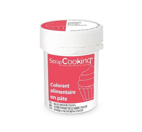 Colorant alimentaire en pâte 20 g - corail