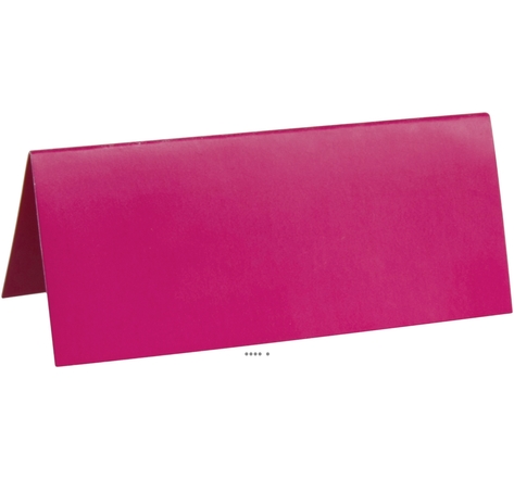 Marque place x10 fuchsia en carton 3 x 7 cm - couleur: rose fushia