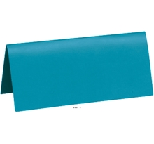 Marque Place x10 Turquoise en carton 3 x 7 cm