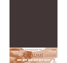 Paquet de 5 feuilles Pastelmat 360g 50x70 Anthracite CLAIREFONTAINE