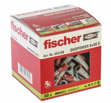 Fischer ensemble de chevilles avec vis duopower 8x40 s 50 pcs