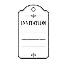 Tampon bois - Invitation