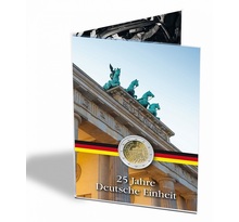 Cartelette collector leuchtturm pour les 5 pièces de 2 euro allemandes "25ème anniversaire de la réunification allemande" (346732)