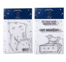 4 Tampons transparents Le Petit Prince Astéroïd et Mouton