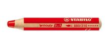 Crayon woody 3 en 1 extra large vermillon stabilo