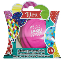 Ballons de baudruche prénom Lilou