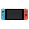 Console Nintendo Switch avec un Joy-Con bleu néon et un Joy-Con rouge néon