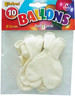 Ballons de baudruche gonflables blanc coeur (x10)