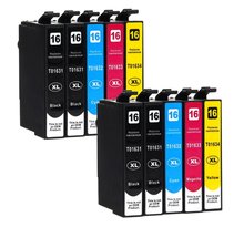 Pack de 10 cartouches compatibles t16 pour imprimantes epson