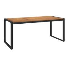 vidaXL Table de jardin et pieds en forme de U 180x90x75 cm bois acacia