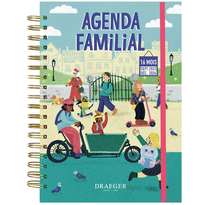 Agenda Familial 2023-2024 - 18x25 5 Cm - Septembre 2023 À Décembre 2024 - L'organise Tout - Draeger paris