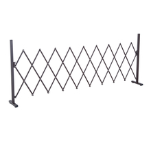 Barrière extensible rétractable barrière de sécurité 250L x 31l x 104H cm alu métal chocolat