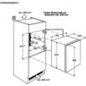 Faure fsan88fs - réfrigérateur table top encastrable - 123l (109 + 14) - froid statique - l 56 x h 88 cm - fixation glissiere