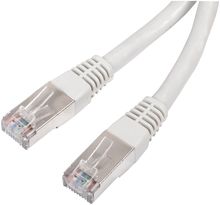 Câble/Cordon réseau RJ45 Catégorie 6 FTP (F/UTP) Droit 15cm (Blanc)