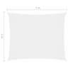 Vidaxl voile de parasol tissu oxford rectangulaire 2x3 m blanc
