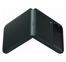 Protection pour Smartphone SAMSUNG - Coque en cuir Z Flip3 - Vert