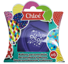 Ballons de baudruche prénom Chloe