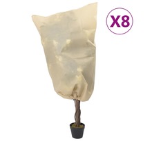 vidaXL Housses de protection pour plantes avec cordon de serrage 8 Pièces