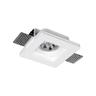 Support spot gu10 led carré blanc 100x100mm - silamp
