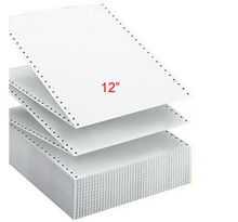 Papier Listing 305 x 240 mm  Blanc, 2 plis autocopiants : 56+57g/m² Carton de 1000 Feuilles (ramette 1000 feuilles)