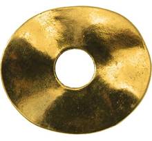 Anneau donut ovale métal 40x35 mm Doré