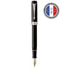 Parker duofold centennial stylo plume  noir  plume moyenne en or 18k  encre noire   coffret cadeau