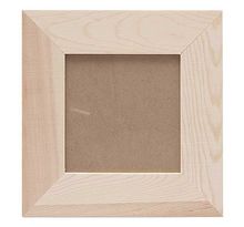 Cadre photo carré en bois - 21 x 21 x 1 cm