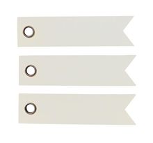 40 étiquettes blanches 5 cm - Fanion