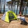 SURPASS - Tente de camping - 3 personnes - Vert & Gris