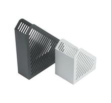 Porte-revue design grille,format A5, polystyrène, noir HELIT