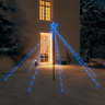 Vidaxl lumières d'arbre de noël intérieur/extérieur 400 led bleu 2 5 m