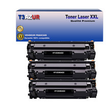 T3AZUR - 3x Toners compatibles avec Canon 728/ 725/ 726 pour Canon LBP-3108  LBP-3150  LBP-3250  LBP-6000 Noir - 2 000p