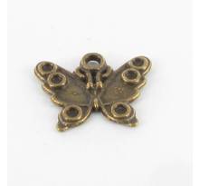Breloque en métal Papillon Bronze (10 pièces) - MegaCrea