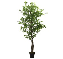 vidaXL Ficus artificiel 630 feuilles 120 cm vert