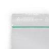 Sachet plastique zip 50% recyclé transparent à bandes blanches 100 microns RAJA 4 x 6 cm (colis de 500)