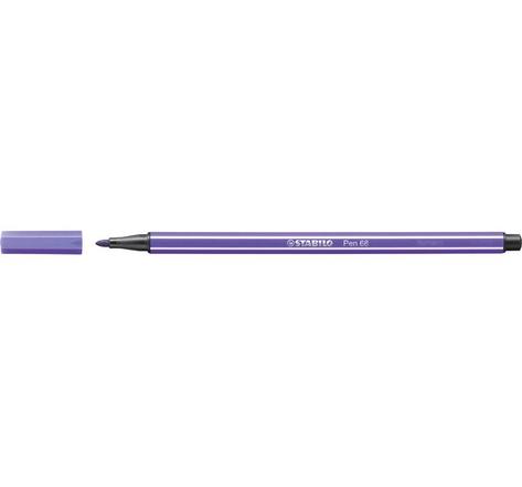 Feutre de dessin pen 68 pointe moyenne 1 mm violet stabilo