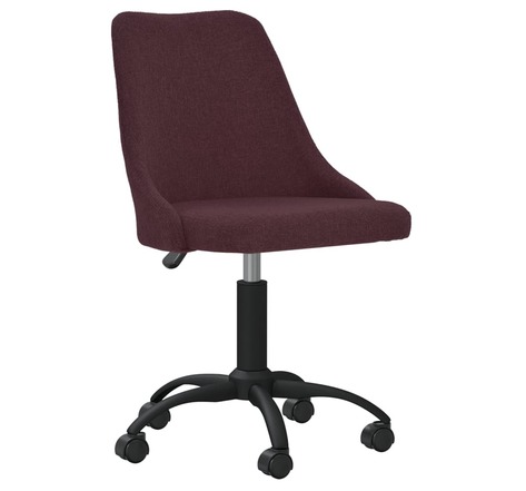 Vidaxl chaise pivotante de salle à manger violet tissu