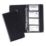 VISIFIX, porte-cartes, 12 compartiments, pré-imprimé : A-Z, 57 x 90 mm, capacité de 200 cartes, avec index alphabétique, noir