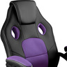 Tectake Chaise gamer MIKE - noir/violet