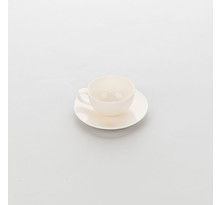 Tasse à café porcelaine ecru liguria 260 ml - lot de 6 - stalgast - porcelaine
