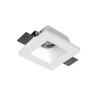 Support spot gu10 led carré blanc 120x120mm - silamp