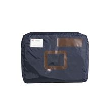 Sacoche navette à courrier en nylon imperméable avec soufflet  - 42x32x5 cm bleu